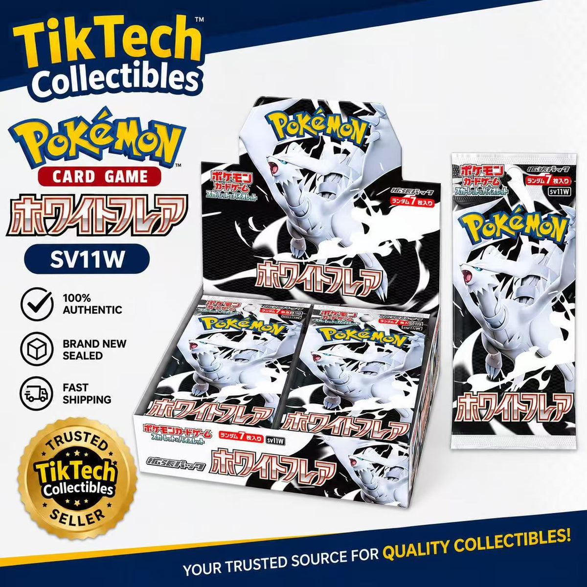 Pokemon White Flare Booster Box SV11W Sealed Japanese AU SELLER STOCK ON HAND
