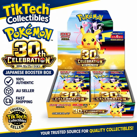 Pokémon Japanese 30th Anniversary Booster Box M6A Factory Sealed