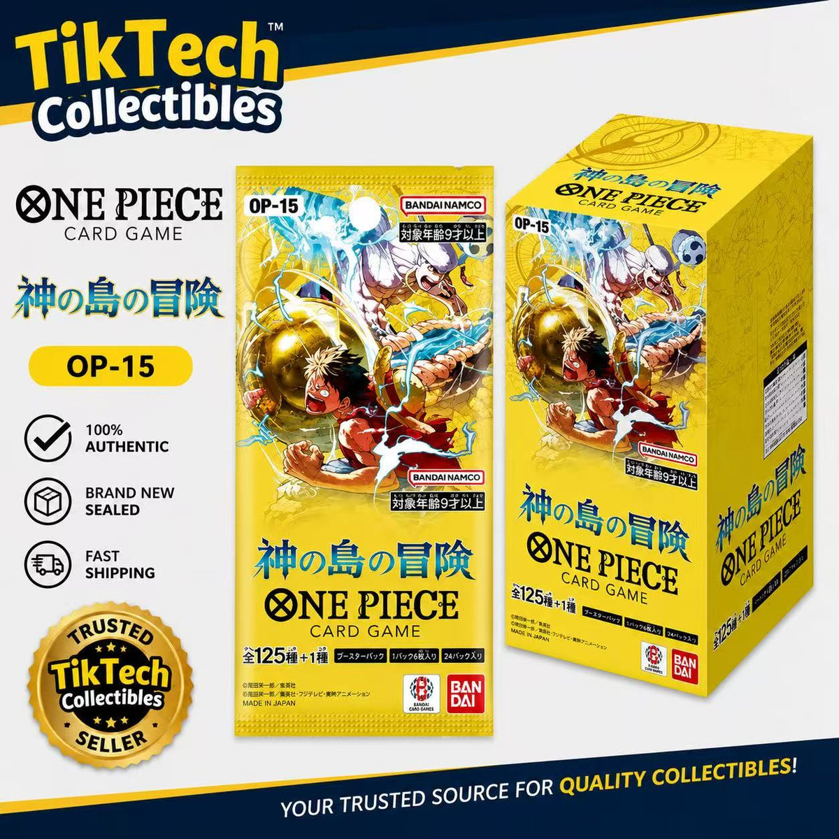 One Piece OP-15 Adventure on Kami's Island Booster Box Japanese