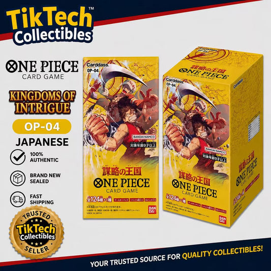 ONE PIECE CARD GAME CCG OP-04 KINGDOMS OF INTRIGUE JAPANESE BOOSTER BOX