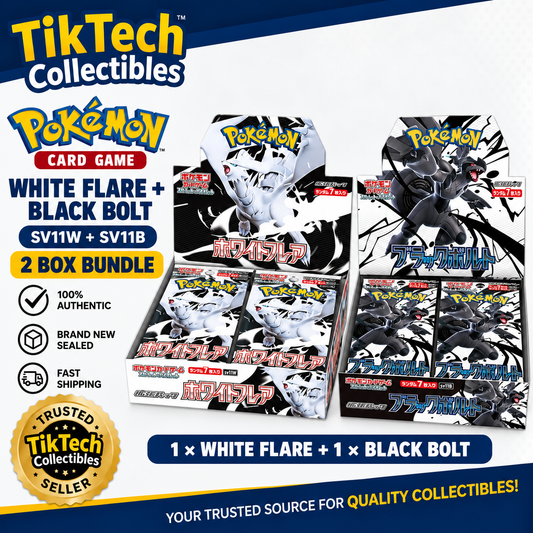 Pokemon BLACK BOLT WHITE FLARE Booster Box Bundle Japanese SV11B SV11W AU SELLER