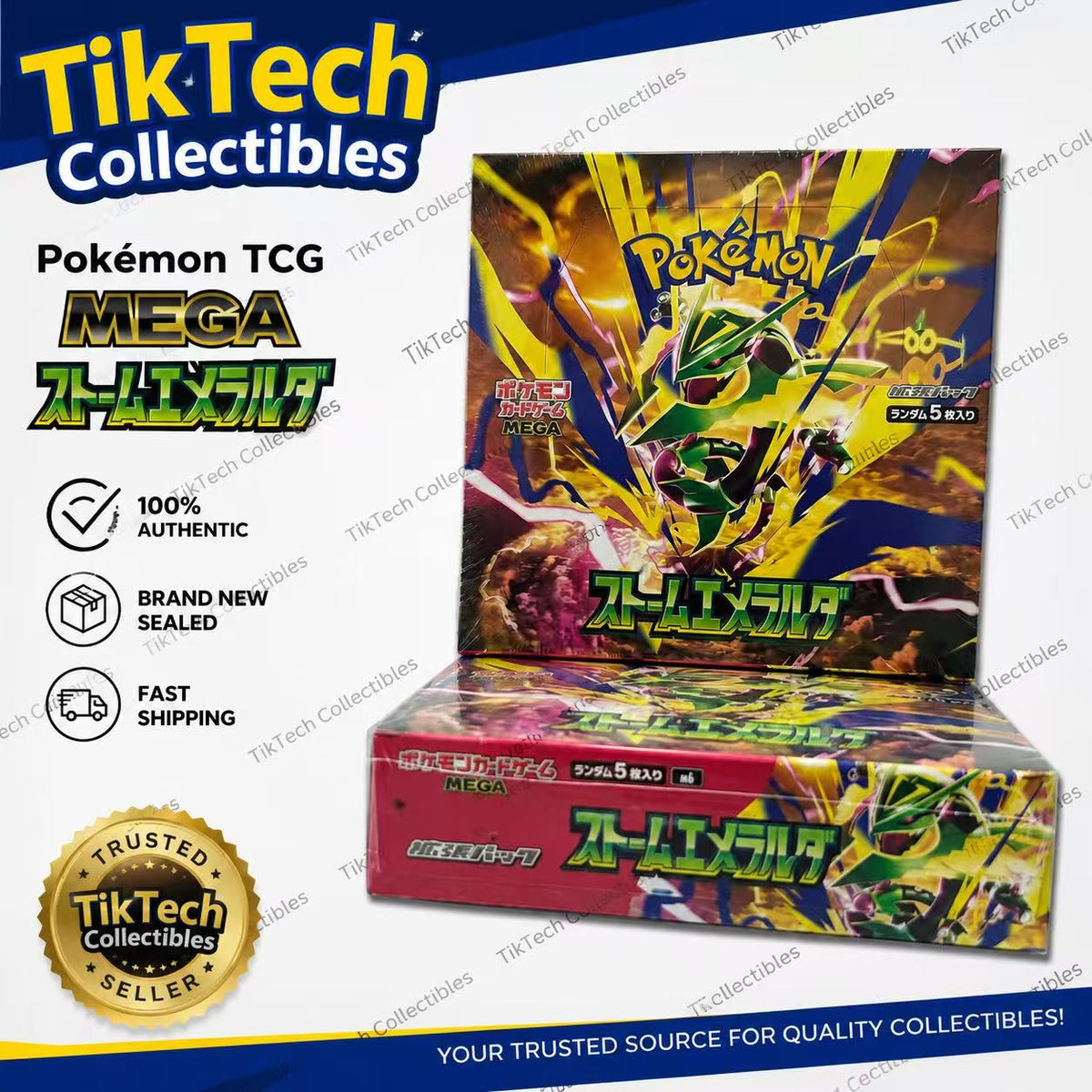 Pokémon Mega Storm Emerald [M6] Japanese Booster Box Rayquaza