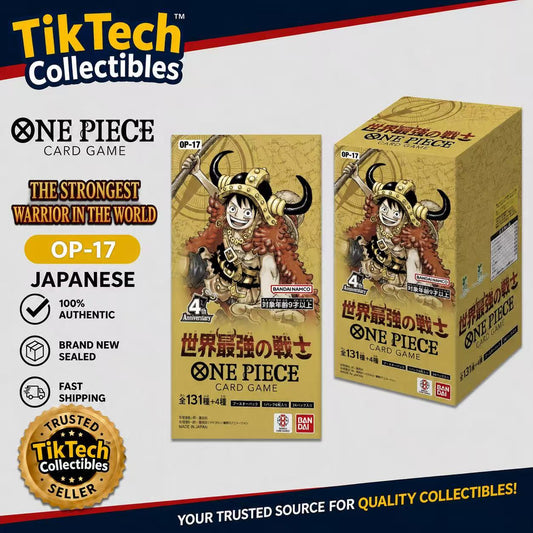One Piece OP-17 The World’s Strongest Warriors Booster Box Japanese AU SELLER STOCK ON HAND